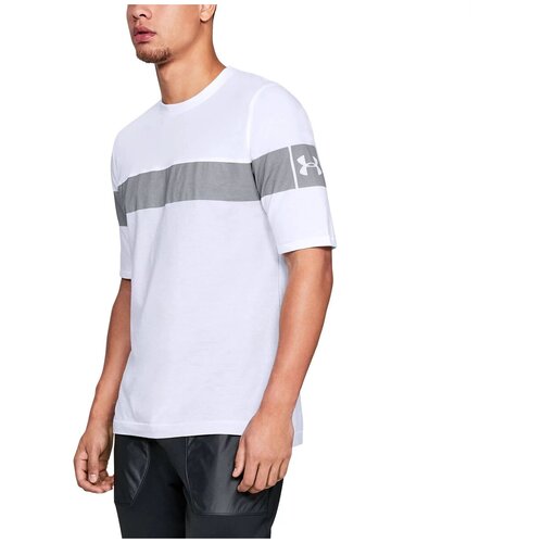 Футболка Under Armour SPORTSTYLE FOOTBALL TEE-WHT/OCG/OCG Мужчины 1306494-100 XS