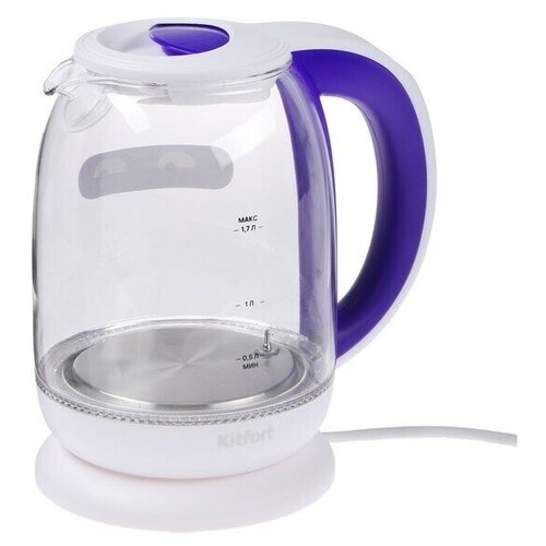 Чайник электрический Kitfort KT-6140-1 стекло 17 л 2200 Вт подсветка 462800₽