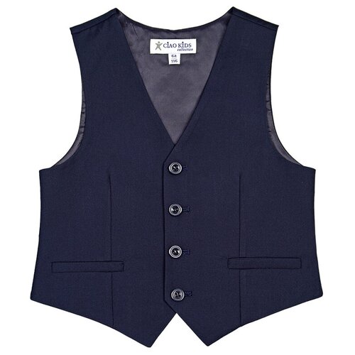 фото Школьный швейный жилет для мальчика ciao kids collection ck0932v цвет синий 16 лет