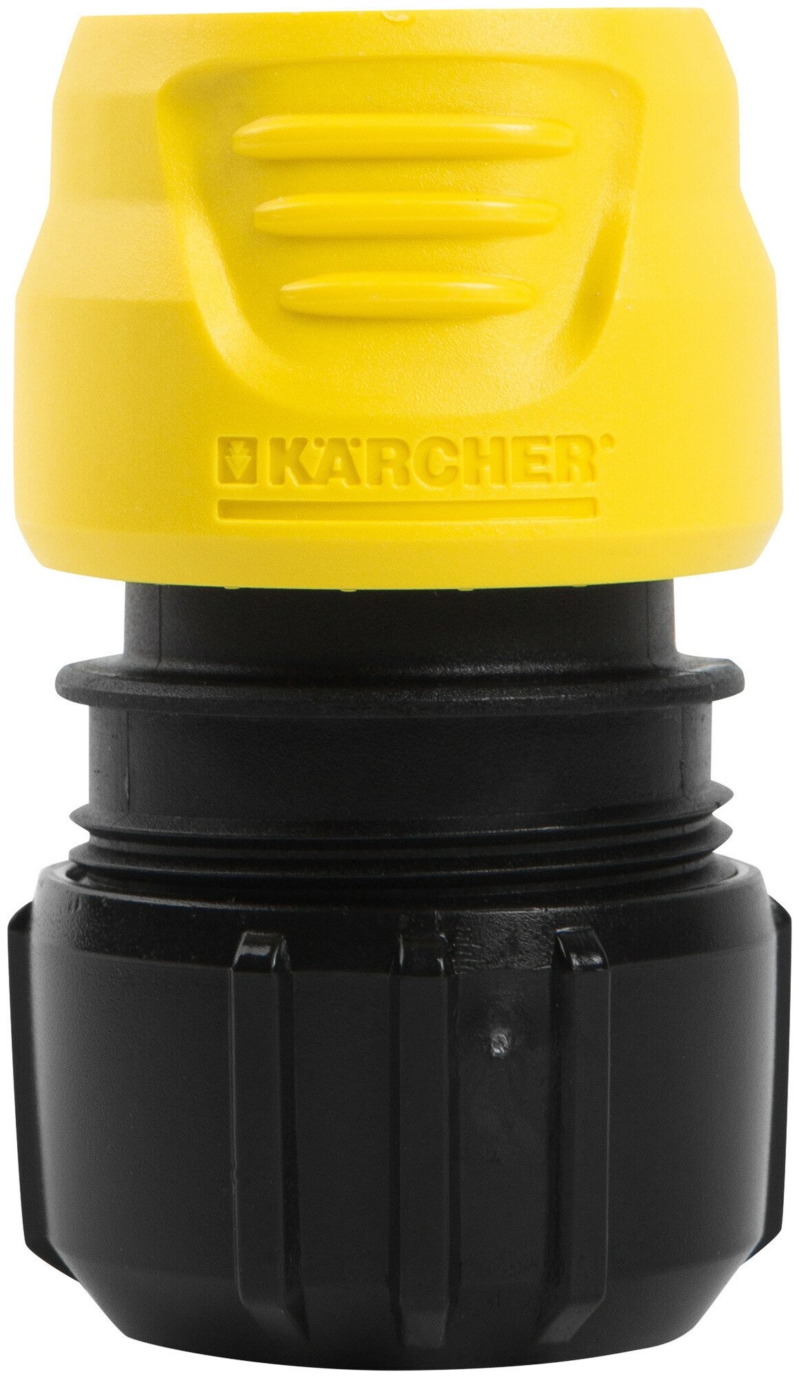 Коннектор для шланга быстросъёмный универсальный с аквастопом Karcher 1/2-3/4 дюйма - фотография № 2