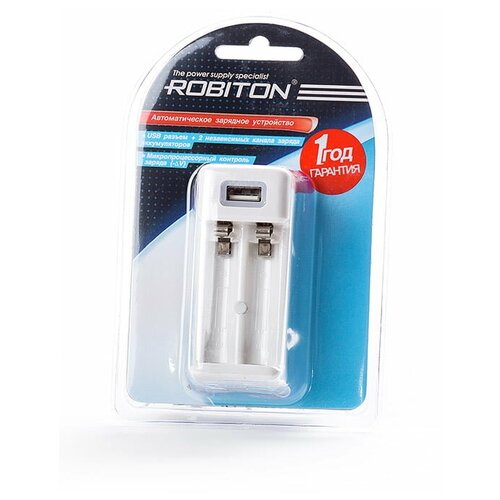 Зарядное устройство ROBITON Smart USB для аккумуляторов AA/HR6 и AAA/HR03