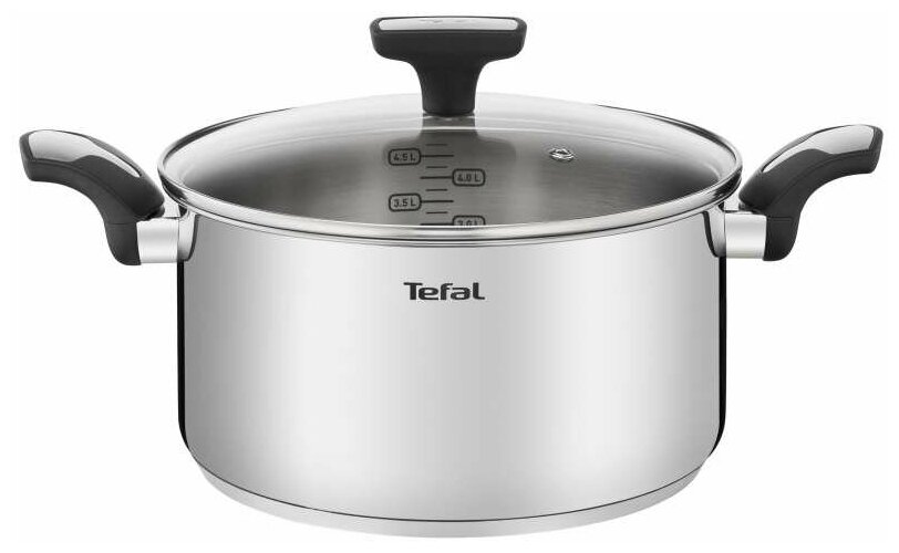 Кастрюля Tefal Emotion 5.4л с крышкой (E3014624)