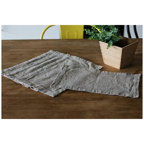 40х25 Салфетка льняная подстановочная 1 салфетка