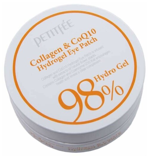 Petitfee / Гидрогелевые патчи с коллагеном Petitfee 98% Collagen & Co Q10 Hydro Gel Eye Patch