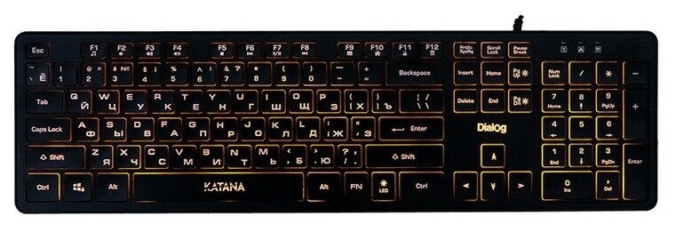 Клавиатура Dialog Katana KK-ML17U, USB, черный