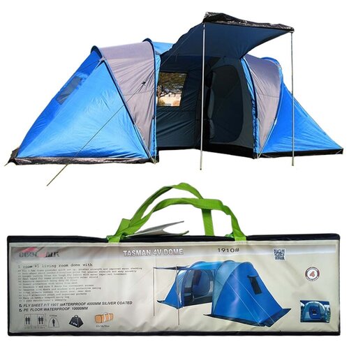 Палатка 4-местная TASMAN 4V DOME CoolWalk (155+150+155)х240х90см