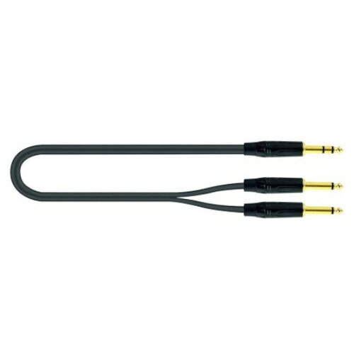 Кабель аудио 1xJack - 2xJack QUIK LOK JUST JS2JM 5 5.0m готовый микрофонный кабель серии italian standard длина 5 метров quik lok itst mjs 5 b