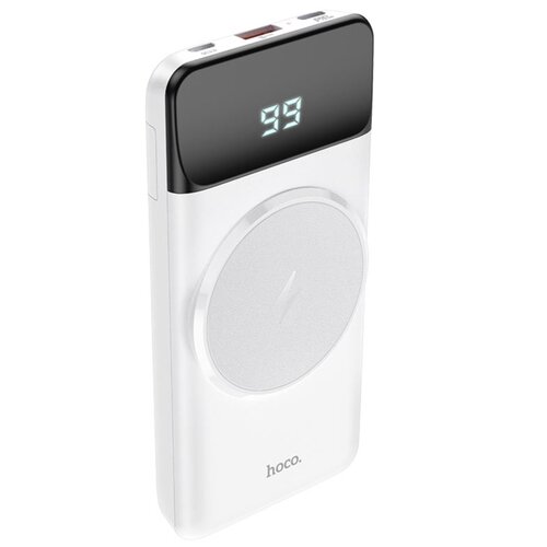 Power bank HOCO с беспроводной зарядкой белый J76 10000 mAh PD 20W QC30 229000₽