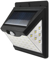 Светильник светодиодный с датчиком движения и освещения Solar LED на солнечных батареях, 8Вт, 6500К, 330Лм, IP65, цвет черный, duwi, 25014 2