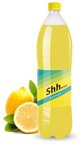 Shh Лимон (Напиток безалкогольный сильногазированный Со вкусом Lemona 6*1,45 л - фотография № 3