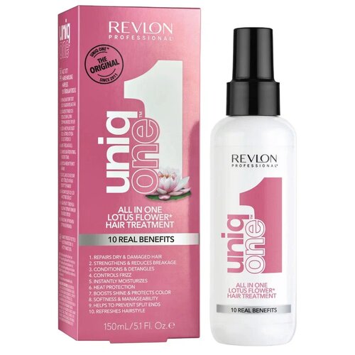 Revlon Uniq One Lotus Flower Hair Treatment - Несмываемая спрей-маска 10 в 1 150 мл