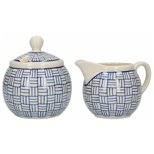 Сахарница и молочник London Pottery, объем 260 мл, цвет синий, керамика, Kitchen Craft, Великобритания, JY18LT46