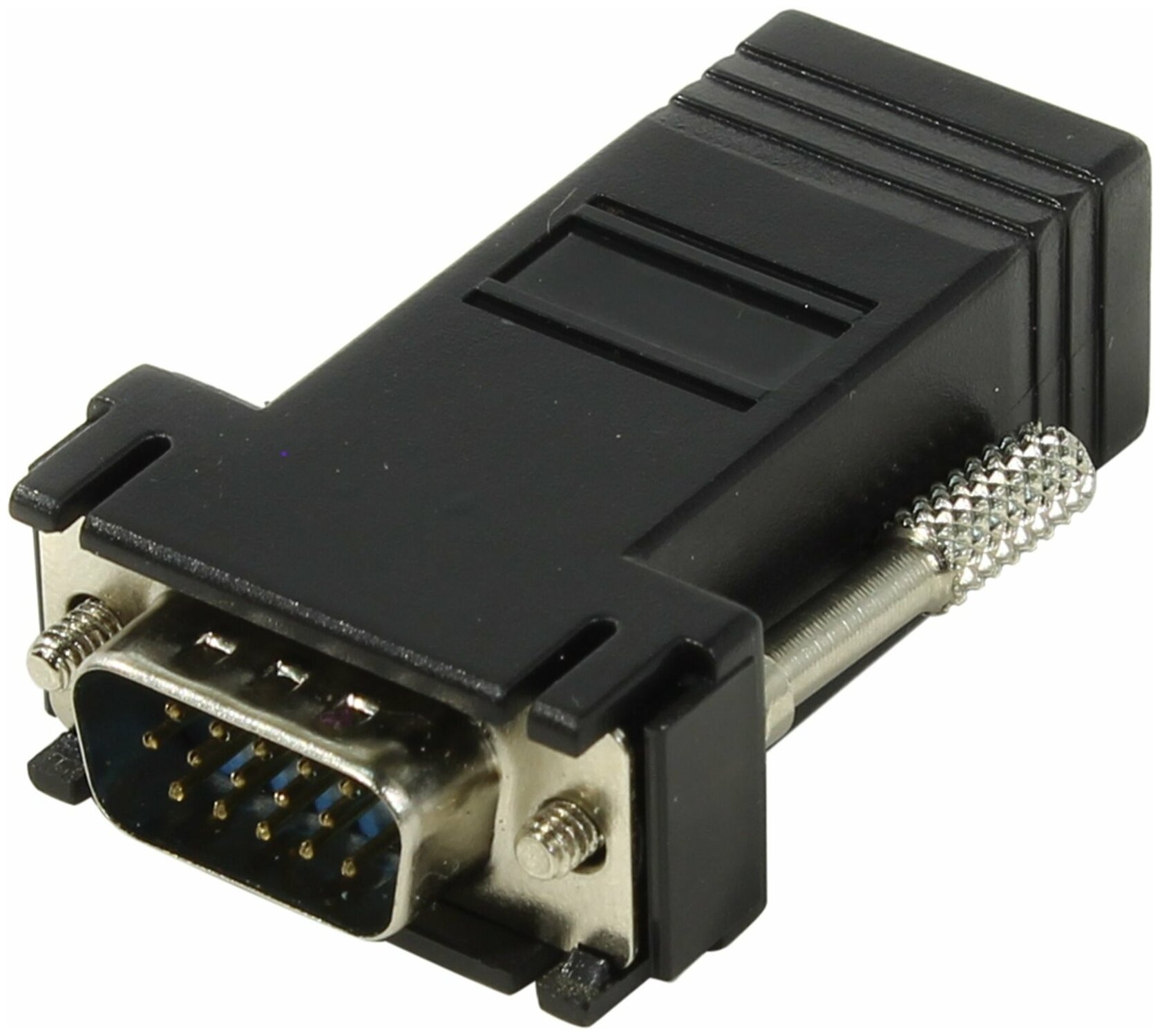 Espada переходник Удлинитель VGA male to RJ45 female по витой паре EVGAM to RJ45F 39467