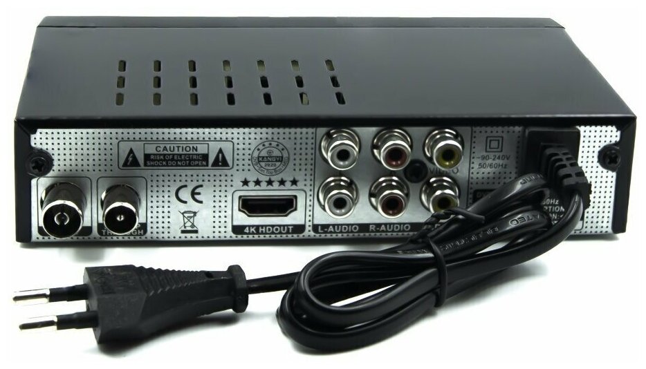 Цифровая ТВ приставка-ресивер DVB-T2 HD Yasin 2022 T777/C+ 4K ТВ тюнер Ресивер Приемник цифрового сигнала