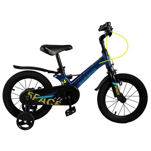 фото Детский велосипед maxiscoo "space" стандарт плюс 14"синий (требует финальной сборки)