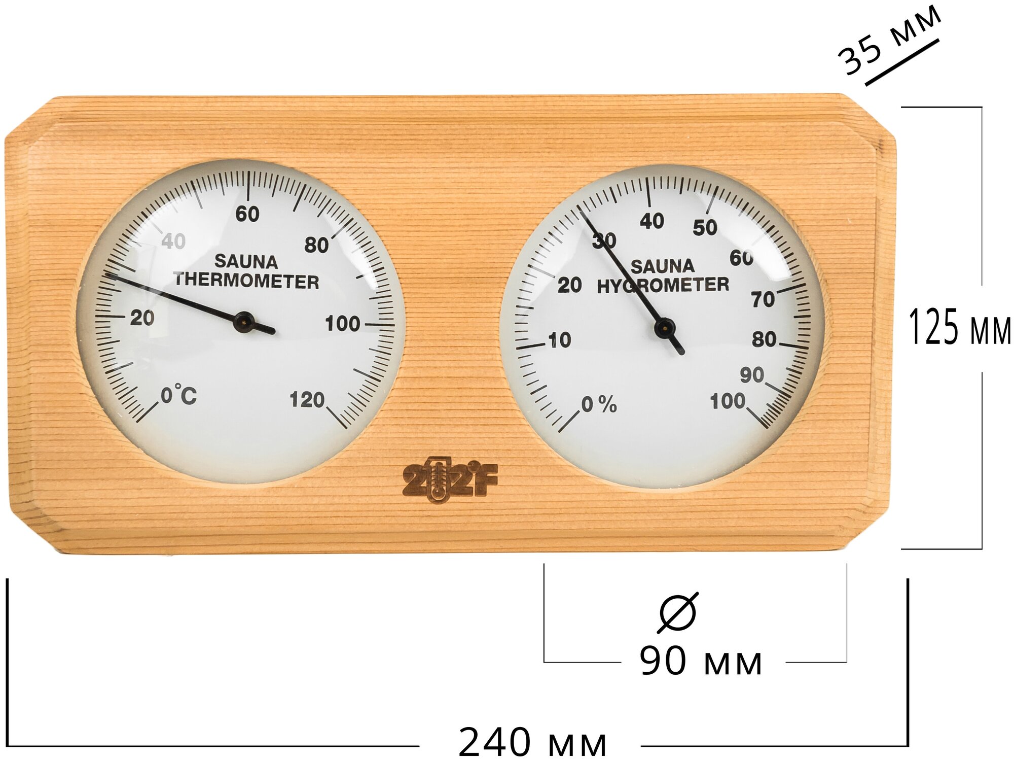 Термогигрометр для бани и сауны очки канадский кедр
