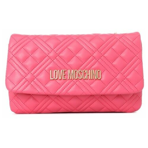 Сумка клатч LOVE MOSCHINO, розовый fashion women tassel evening bags diamonds evening clutch bag ladies wedding banquet party purse chain shoulder crossbody bag