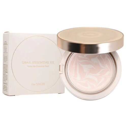 Пудра компактная The Saem Snail Essential EX Tone Up Essence Pact, 15 г