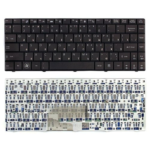 Клавиатура keyboard S1N-1URU2M1-C54 для ноутбука MSI X-Slim X300 X320 X330 Megabook CR400 CR420 Wind U200 Medion Akoya Mini E1312 черная 916₽