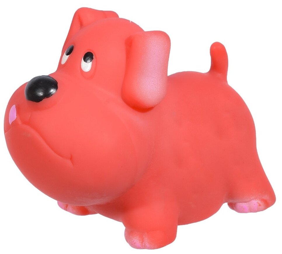 Yami-Yami Игрушка Милый мопс для собак, 9.5 см, красный - фотография № 1