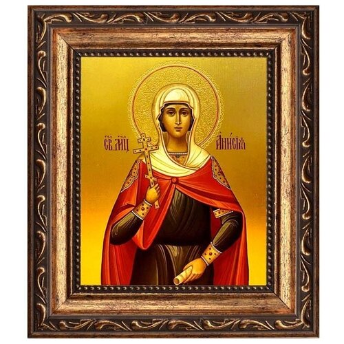 Анисия Солунская мученица. Икона на холсте. освященная икона анисия солунская 24 18 см на дереве