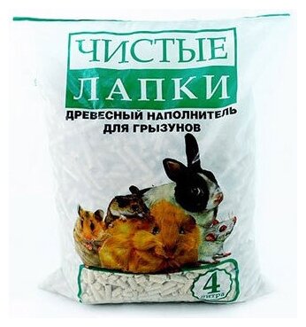 Чистые Лапки Наполнитель для грызунов, 4л, 1,5 кг