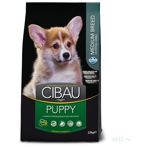 Cibau корм сухой Puppy Medium с Курицей для щенков средних пород 2,5 кг