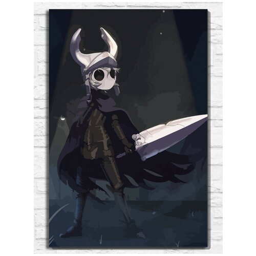 Картина по номерам на холсте Игра Hollow knight (PS 5, PS 4, PS 3, Xbox 360, Xbox ONE, PC, ios) - 9431 В 60x40 картина по номерам на холсте игра hollow knight ps 5 ps 4 ps 3 xbox 360 xbox one pc ios 9435 в 60x40