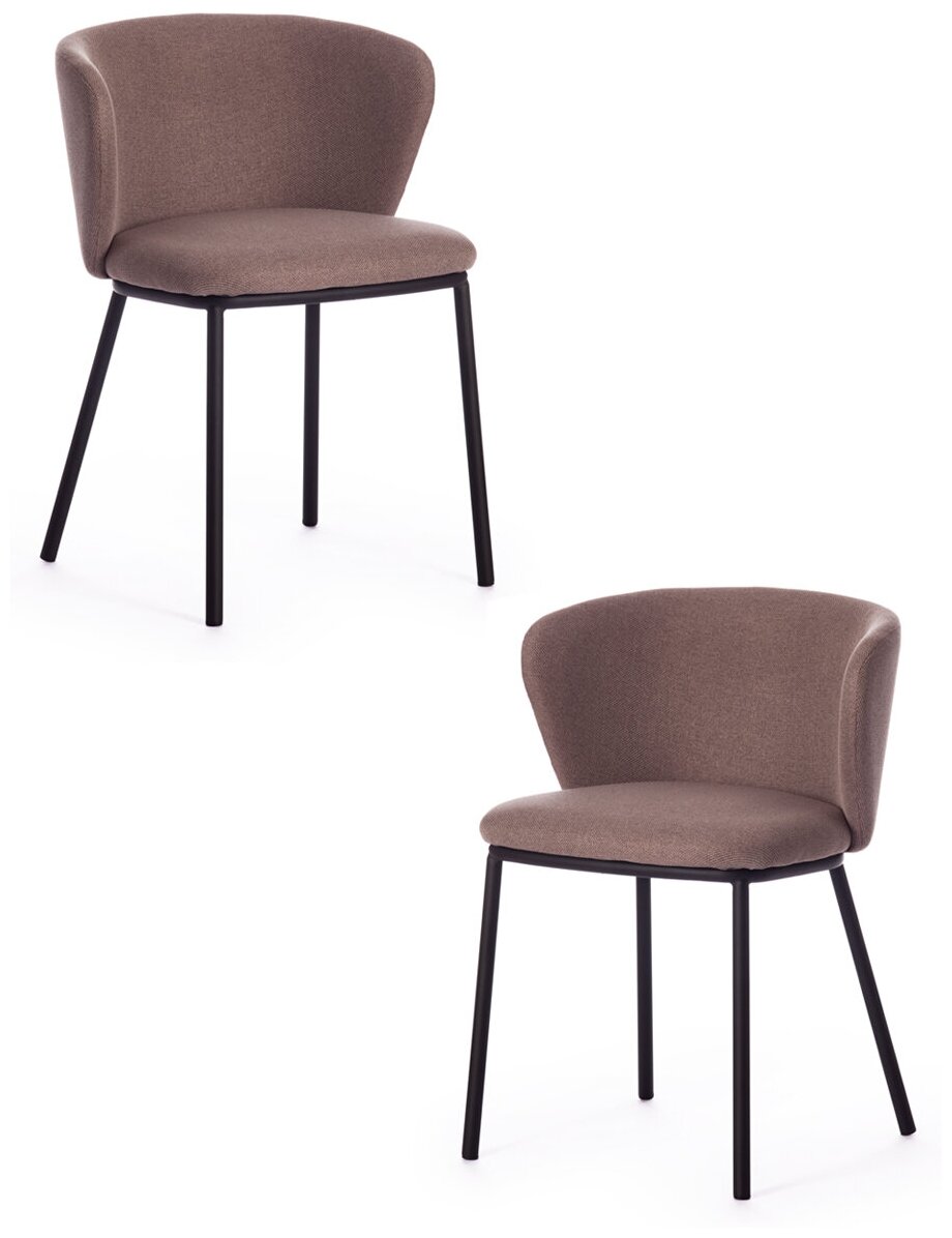 Комплект стульев TetChair MANDY (mod. 0139131) светло-коричневый/черный (2 шт. в 1 упаковке)
