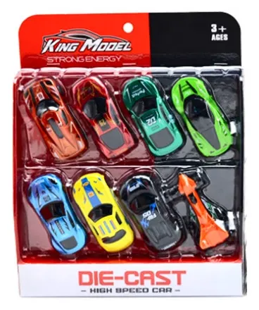 Набор игрушечных гоночных машинок DIE-CAST (8 машинок)