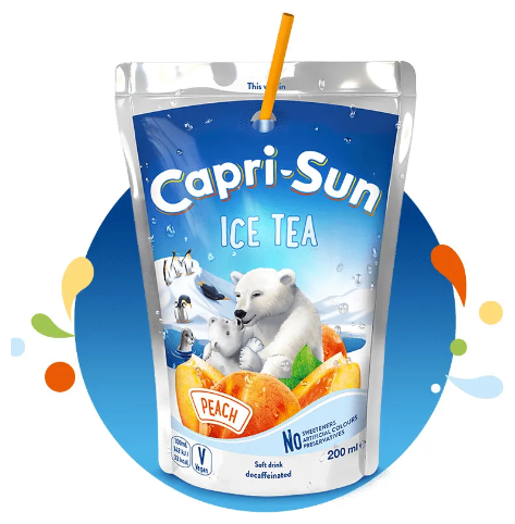 Capri-Sun Ice Tea 200 мл В упаковке 10 шт. Европа - фотография № 2