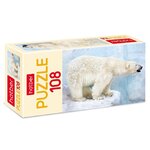 Пазл Hatber Белый медведь, 108ПЗ4_28381, 108 дет. - изображение