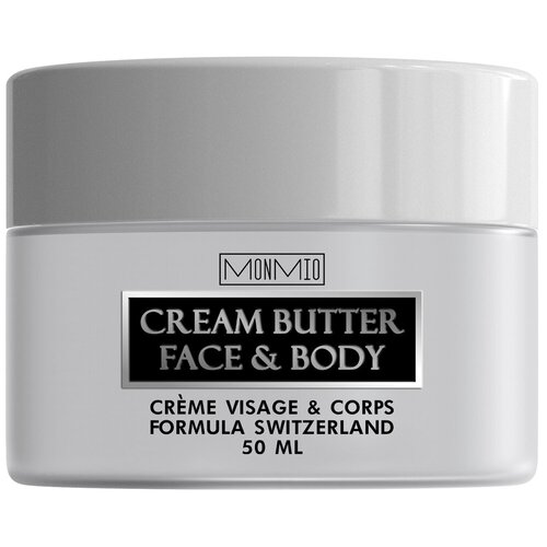 MonMio Крем баттер для лица, для шеи, для тела, увлажняющий, защитный, успокаивающий, от покраснений, 50 мл