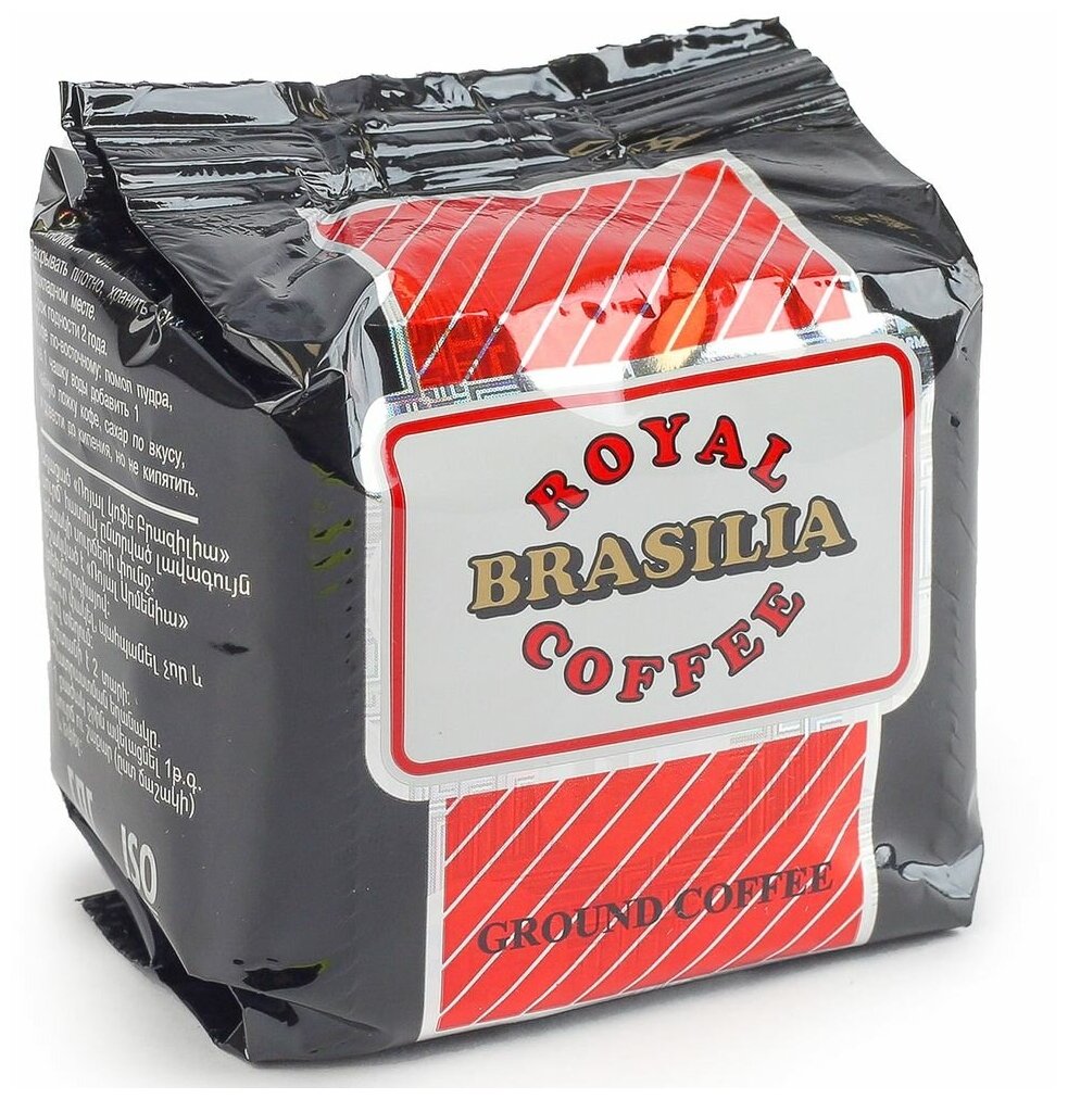 Кофе молотый Роял Армения Бразилия / Royal Armenia Brasilia / вакуумная упаковка 100г / 1 пачка