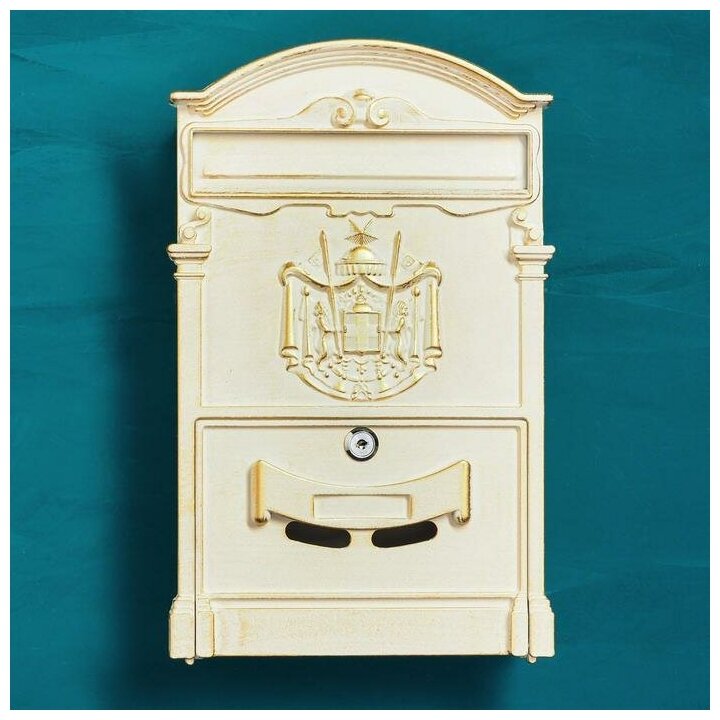Ящик почтовый №4010В, антик белый - фотография № 3
