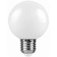 Лампа светодиодная, (3W) 230V E27 2700K G60 матовая, LB-371