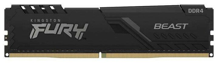 Kingston 16GB 2666MHz DDR4 CL16 DIMM 1Gx8 FURY Beast Black
