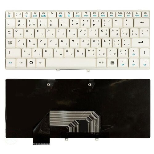 Клавиатура keyboard 42T4224 для ноутбука Lenovo IdeaPad S9 S9e S10 S10e белая 855₽