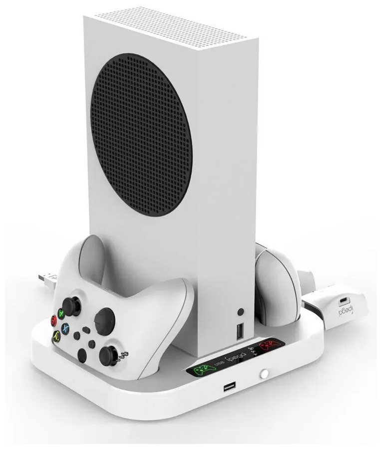 Многофункциональный стенд iPega для Xbox S серии + 2 аккумулятора 1400 мА