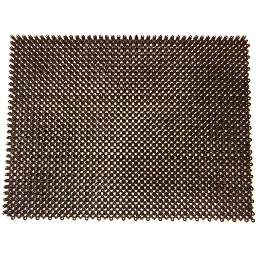 Коврик Травка 42х56 см черно-серый