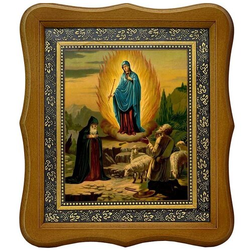 Чудесное явление Божией Матери на горе Почаевской. Икона на холсте.