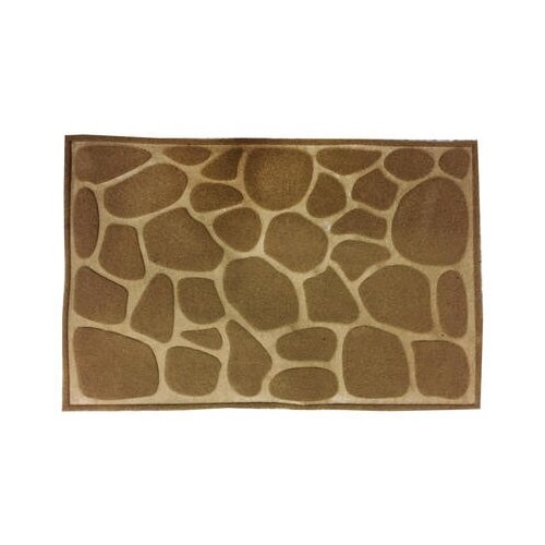 Коврик придверный SunStep Тапочки, гравированный, 40 x 60 см