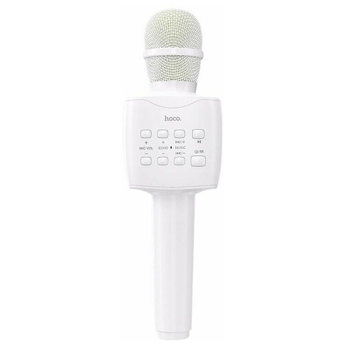 Микрофон-караоке HOCO BK5 (Белый) микрофон колонка hoco bk5 bluetooth голубой