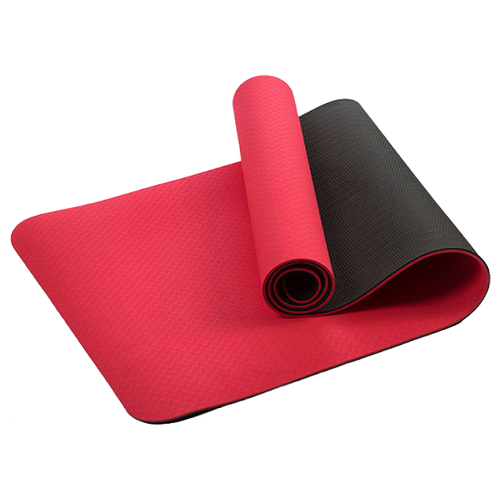 Двухцветные Нескользящие коврики для йоги 6 мм, для фитнеса, для спортзала и упражнений