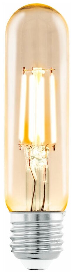 11554 Светодиодная лампа филаментная T32, 1х3,5W (E27), L126, 2200K, 220lm, янтарь