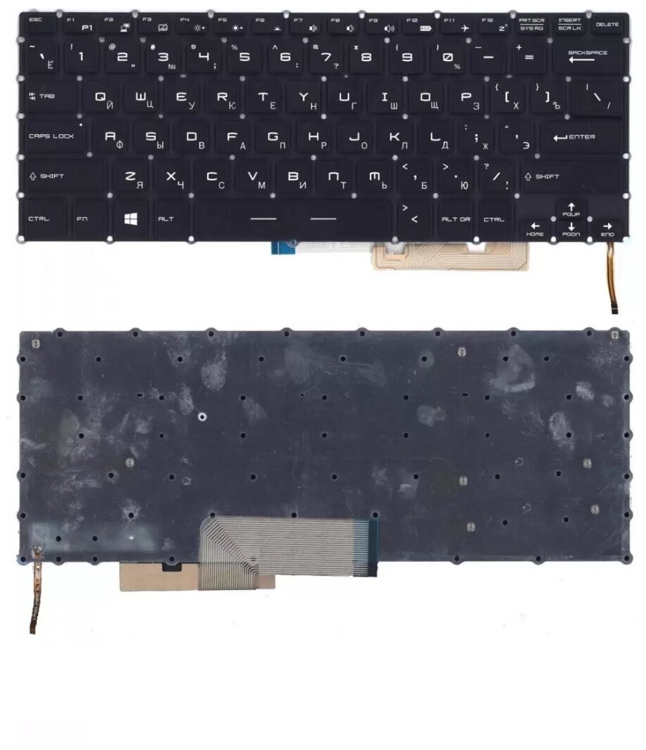 Клавиатура для ноутбука MSI HMB3709SMA12 черная с подсветкой