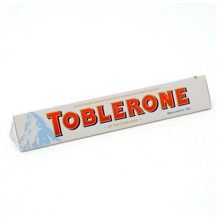 Молочный шоколад Toblerone White 100 гр