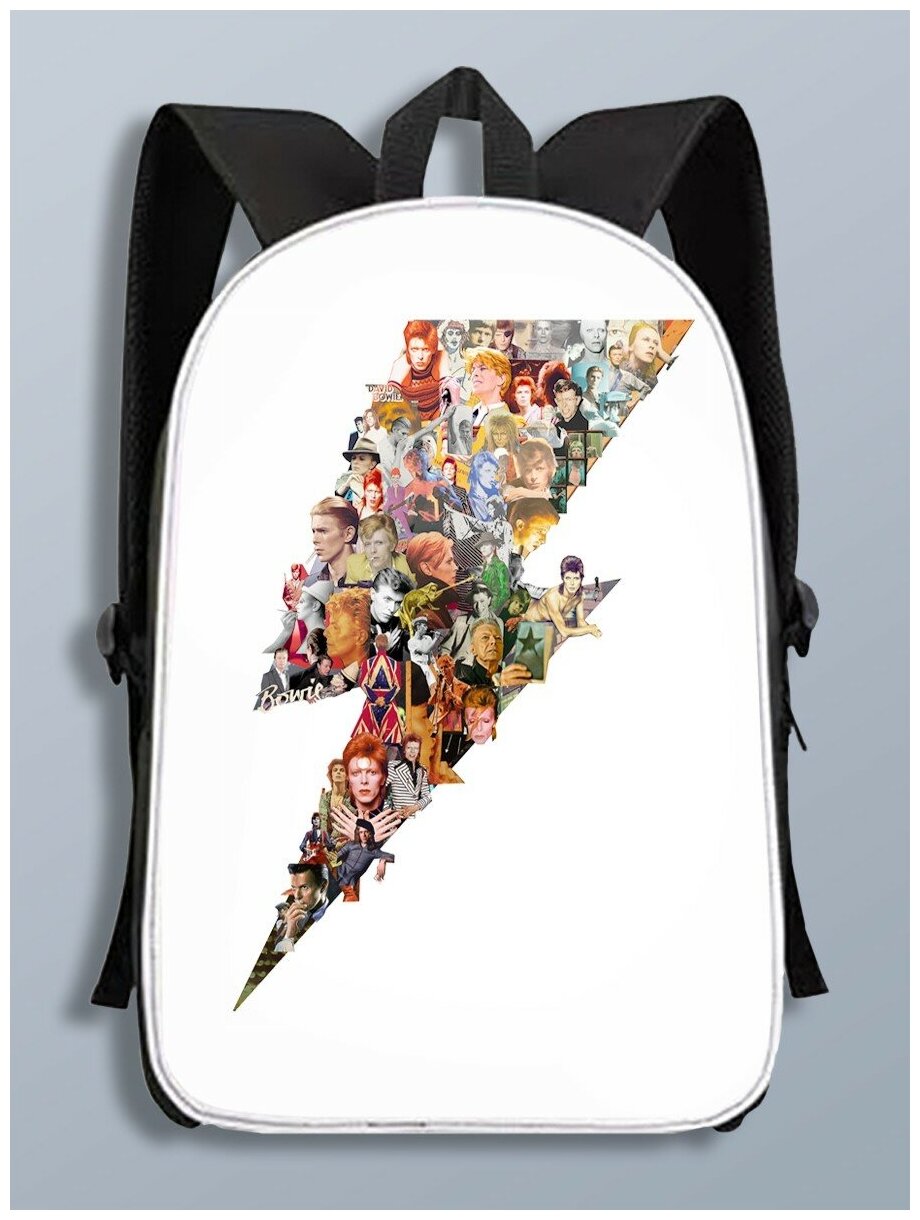 фото Рюкзак David Bowie Дэвид Боуи, музыка, рок, rock, ziggy stardust, Thin White Duke, Измождённый Белый Герцог, игги поп, Queen - 4