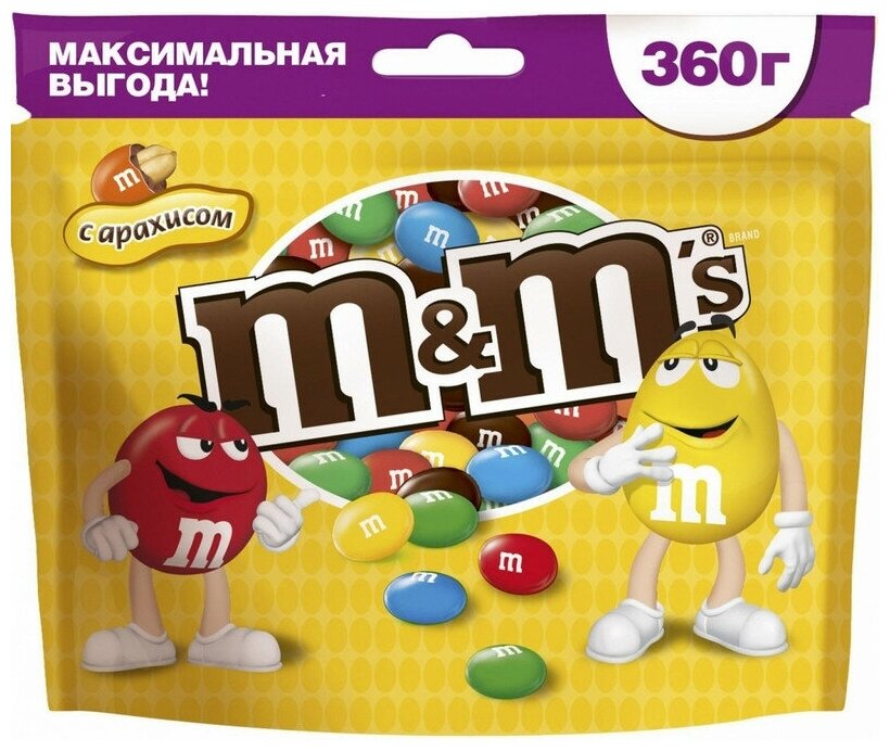 Драже M&M`s с арахисом 360г