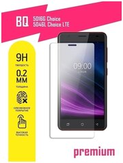 Защитное стекло для BQ 5016G Choice, 5046L Choice LTE, БиКью 5016Г Чойс, 5046Л Чойс на экран, гибридное (гибкое стекло), AKSPro